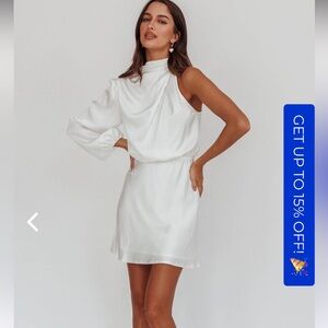 Can't compete one sleeve mini dress